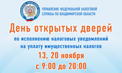 В обособленных подразделениях УФНС России по Владимирской области пройдут дни открытых дверей